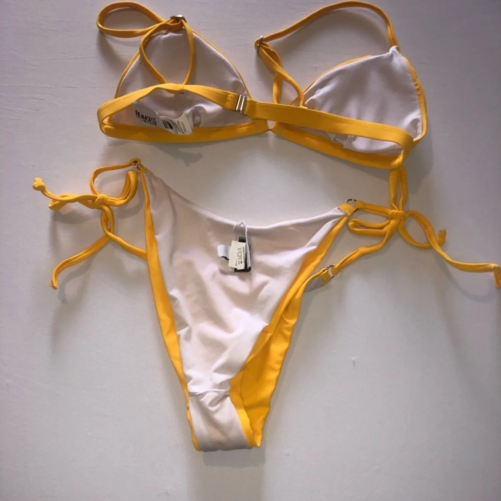 Princess Polly Recycled Nylon Paris Bikini Top & Bottom Set Size XXS